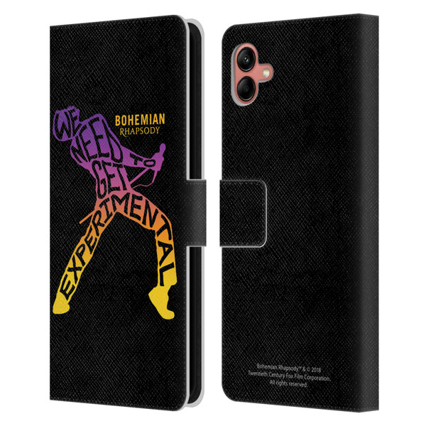 Queen Bohemian Rhapsody Experimental Quote Leather Book Wallet Case Cover For Samsung Galaxy A04 (2022)