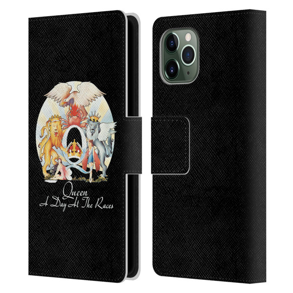 Queen Key Art A Day At The Races Leather Book Wallet Case Cover For Apple iPhone 11 Pro