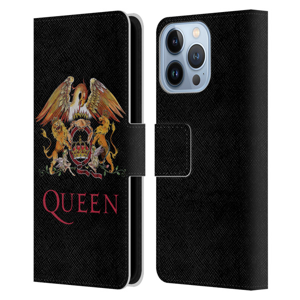 Queen Key Art Crest Leather Book Wallet Case Cover For Apple iPhone 13 Pro