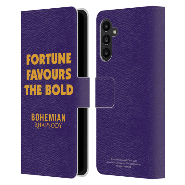 Queen Bohemian Rhapsody Fortune Quote Leather Book Wallet Case Cover For Samsung Galaxy A13 5G (2021)