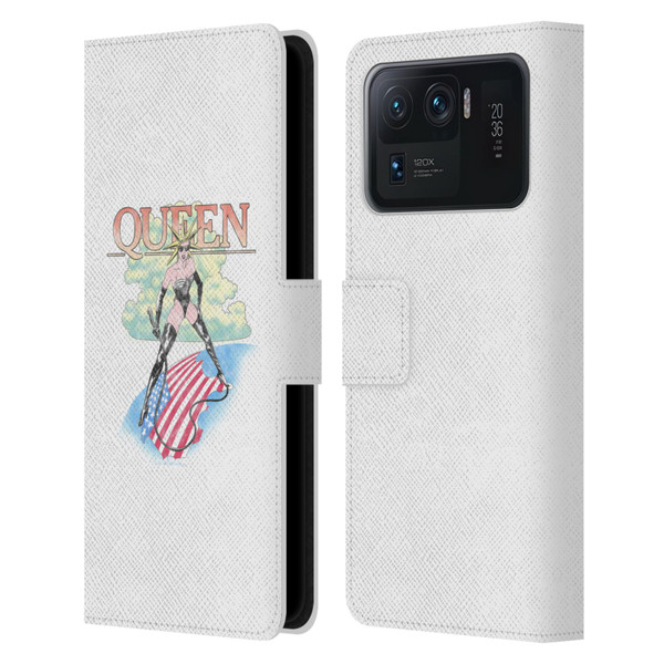 Queen Key Art Vintage Tour Leather Book Wallet Case Cover For Xiaomi Mi 11 Ultra