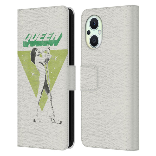 Queen Key Art Freddie Mercury Leather Book Wallet Case Cover For OPPO Reno8 Lite