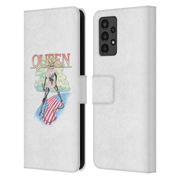 Queen Key Art Vintage Tour Leather Book Wallet Case Cover For Samsung Galaxy A13 (2022)