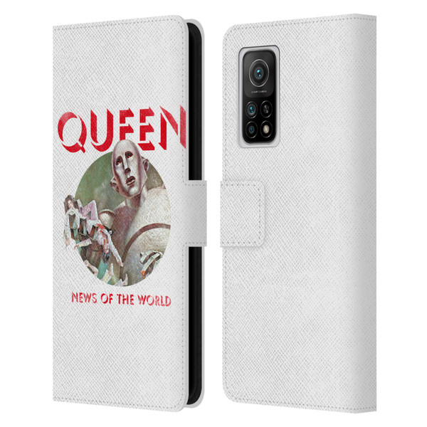 Queen Key Art News Of The World Leather Book Wallet Case Cover For Xiaomi Mi 10T 5G