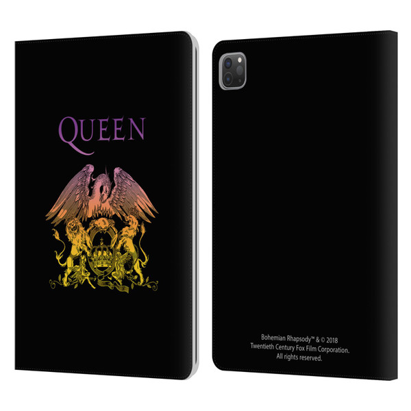Queen Bohemian Rhapsody Logo Crest Leather Book Wallet Case Cover For Apple iPad Pro 11 2020 / 2021 / 2022