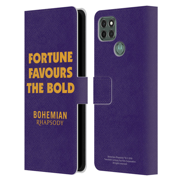 Queen Bohemian Rhapsody Fortune Quote Leather Book Wallet Case Cover For Motorola Moto G9 Power
