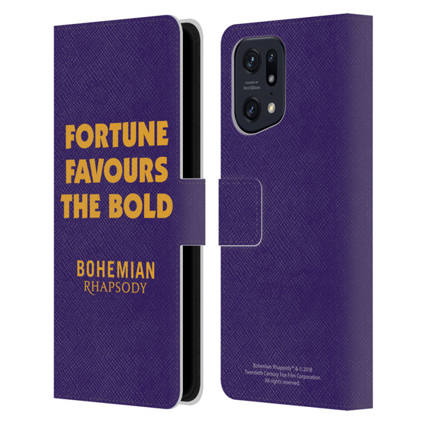 Queen Bohemian Rhapsody Fortune Quote Leather Book Wallet Case Cover For OPPO Find X5