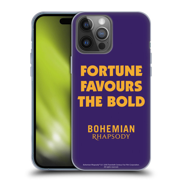 Queen Bohemian Rhapsody Fortune Quote Soft Gel Case for Apple iPhone 14 Pro Max
