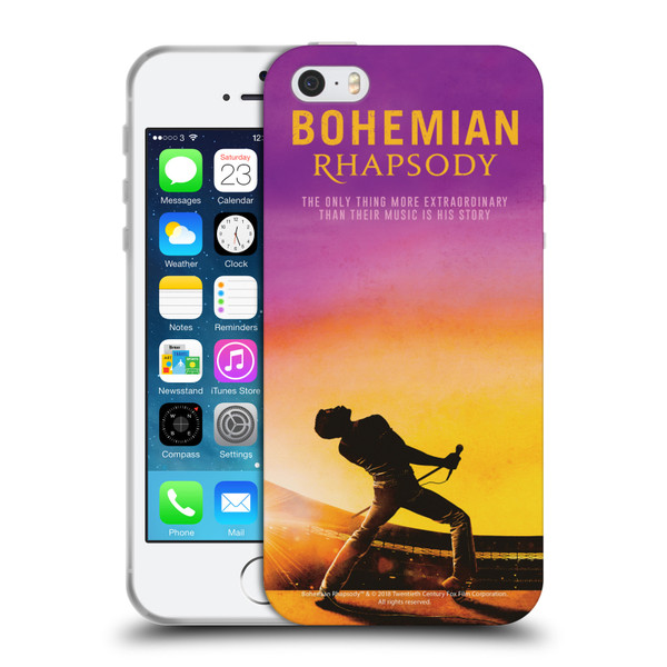 Queen Bohemian Rhapsody Iconic Movie Poster Soft Gel Case for Apple iPhone 5 / 5s / iPhone SE 2016