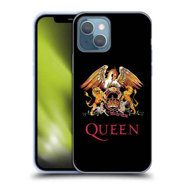 Queen Key Art Crest Soft Gel Case for Apple iPhone 13
