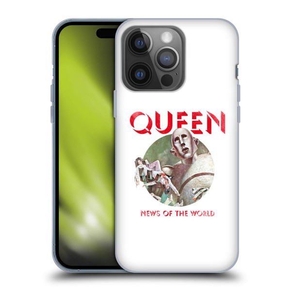 Queen Key Art News Of The World Soft Gel Case for Apple iPhone 14 Pro