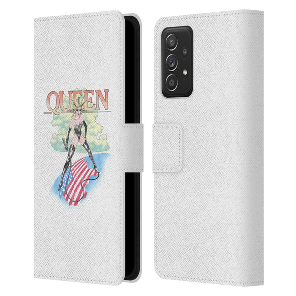 Queen Key Art Vintage Tour Leather Book Wallet Case Cover For Samsung Galaxy A53 5G (2022)