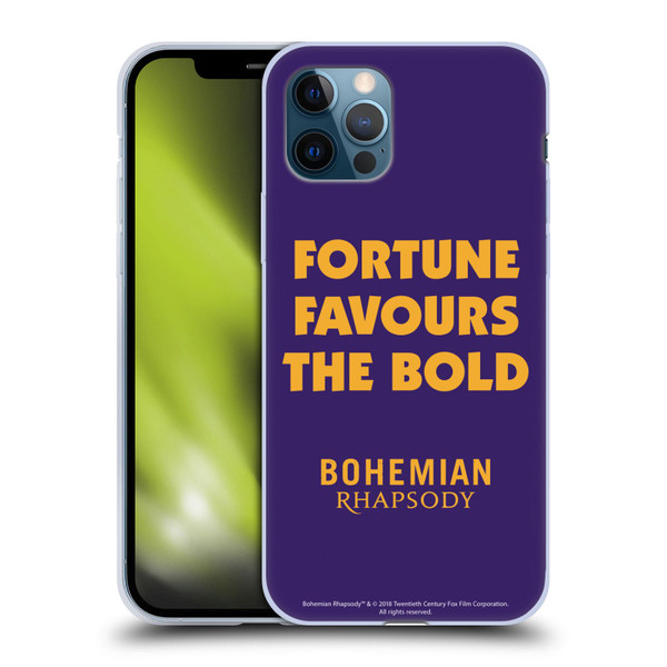 Queen Bohemian Rhapsody Fortune Quote Soft Gel Case for Apple iPhone 12 / iPhone 12 Pro