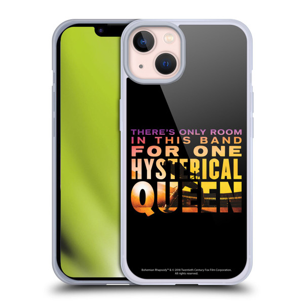 Queen Bohemian Rhapsody Hysterical Quote Soft Gel Case for Apple iPhone 13
