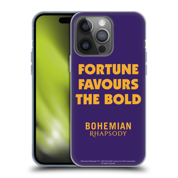Queen Bohemian Rhapsody Fortune Quote Soft Gel Case for Apple iPhone 14 Pro