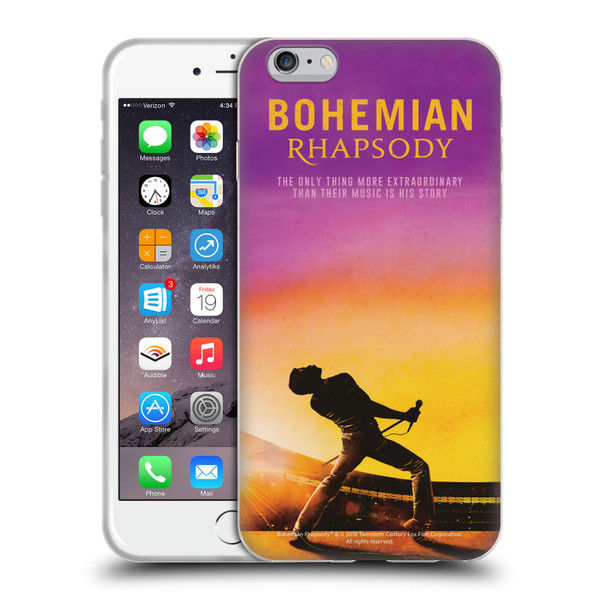 Queen Bohemian Rhapsody Iconic Movie Poster Soft Gel Case for Apple iPhone 6 Plus / iPhone 6s Plus