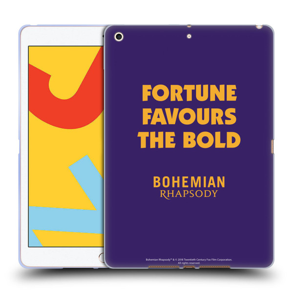Queen Bohemian Rhapsody Fortune Quote Soft Gel Case for Apple iPad 10.2 2019/2020/2021