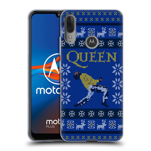 Queen Christmas Freddie Mercury Knitwork Soft Gel Case for Motorola Moto E6 Plus