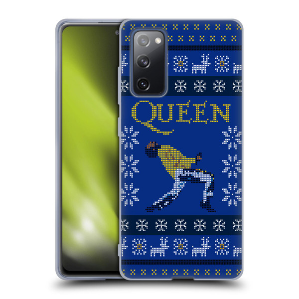 Queen Christmas Freddie Mercury Knitwork Soft Gel Case for Samsung Galaxy S20 FE / 5G