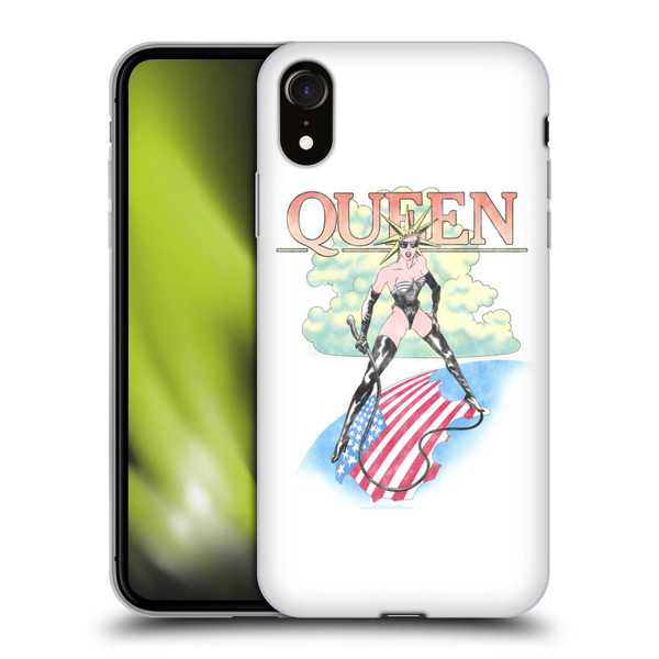 Queen Key Art Vintage Tour Soft Gel Case for Apple iPhone XR