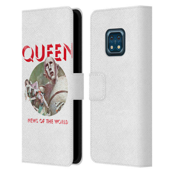 Queen Key Art News Of The World Leather Book Wallet Case Cover For Nokia XR20
