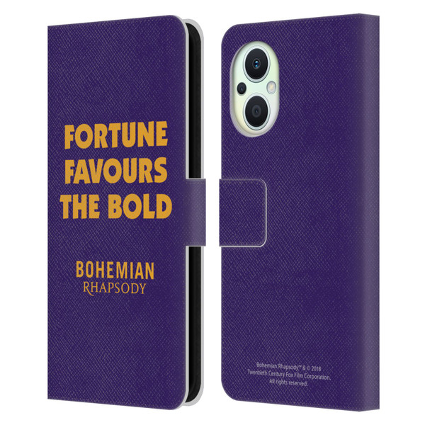 Queen Bohemian Rhapsody Fortune Quote Leather Book Wallet Case Cover For OPPO Reno8 Lite