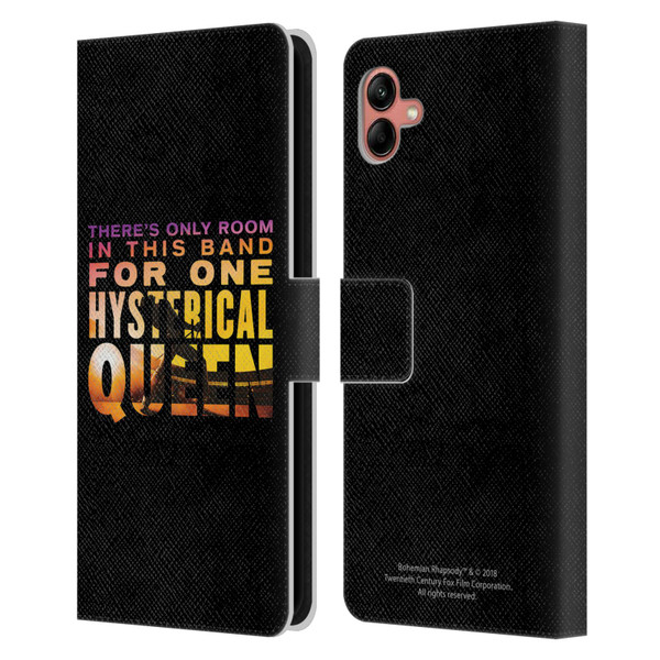 Queen Bohemian Rhapsody Hysterical Quote Leather Book Wallet Case Cover For Samsung Galaxy A04 (2022)