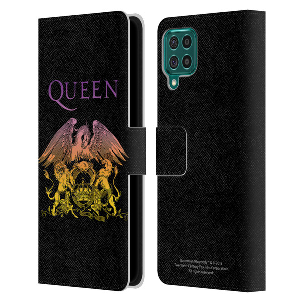 Queen Bohemian Rhapsody Logo Crest Leather Book Wallet Case Cover For Samsung Galaxy F62 (2021)
