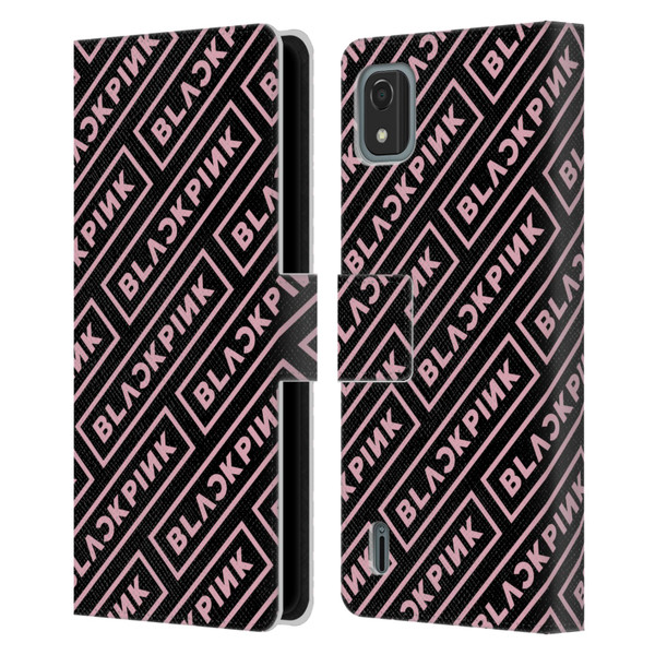 Blackpink The Album Logo Pattern Leather Book Wallet Case Cover For Nokia C2 2nd Edition