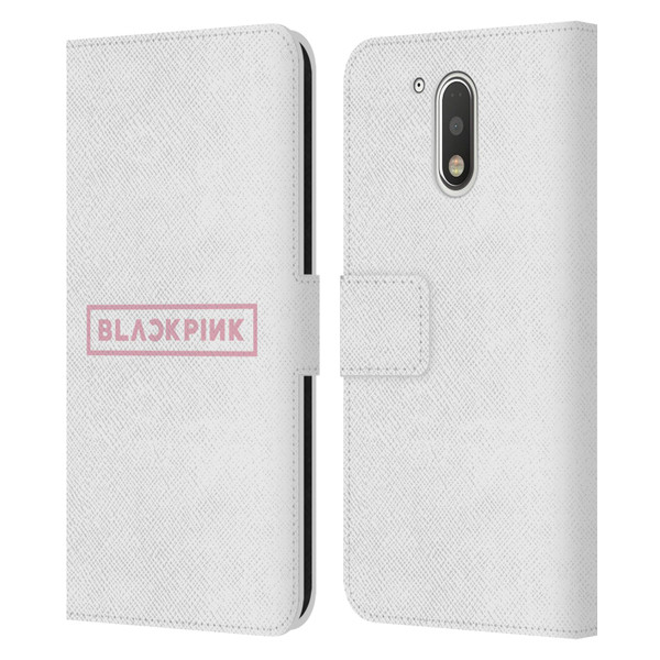 Blackpink The Album Logo Leather Book Wallet Case Cover For Motorola Moto G41