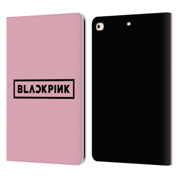 Blackpink The Album Black Logo Leather Book Wallet Case Cover For Apple iPad 9.7 2017 / iPad 9.7 2018