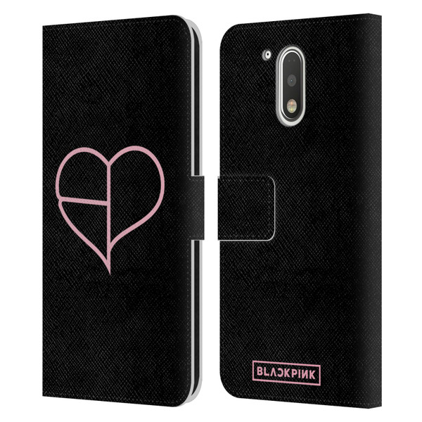 Blackpink The Album Heart Leather Book Wallet Case Cover For Motorola Moto G41