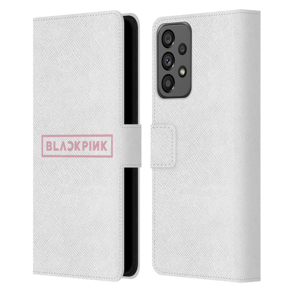 Blackpink The Album Logo Leather Book Wallet Case Cover For Samsung Galaxy A73 5G (2022)
