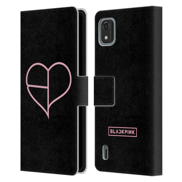 Blackpink The Album Heart Leather Book Wallet Case Cover For Nokia C2 2nd Edition