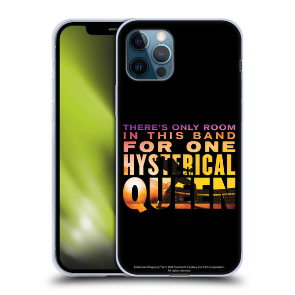 Queen Bohemian Rhapsody Hysterical Quote Soft Gel Case for Apple iPhone 12 / iPhone 12 Pro