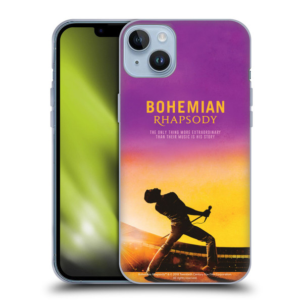 Queen Bohemian Rhapsody Iconic Movie Poster Soft Gel Case for Apple iPhone 14 Plus