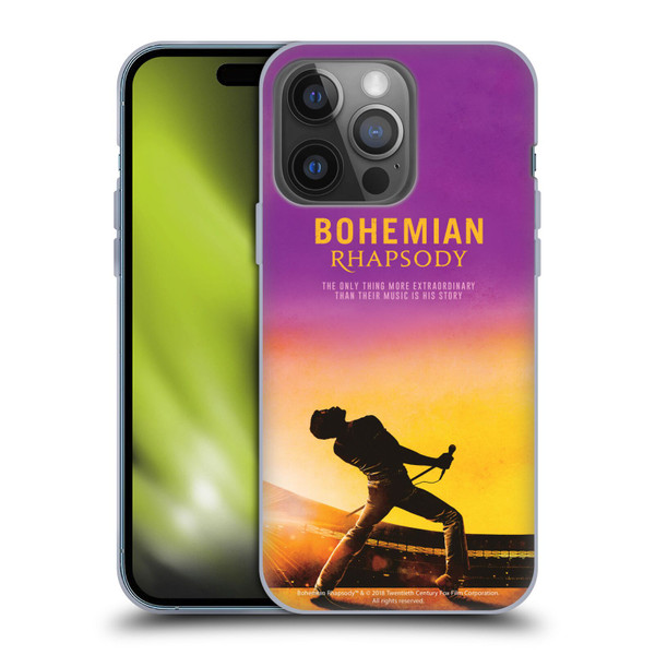 Queen Bohemian Rhapsody Iconic Movie Poster Soft Gel Case for Apple iPhone 14 Pro