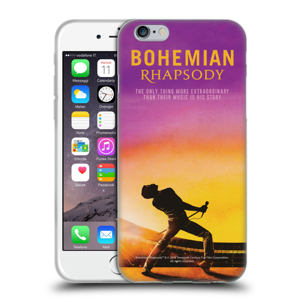 Queen Bohemian Rhapsody Iconic Movie Poster Soft Gel Case for Apple iPhone 6 / iPhone 6s