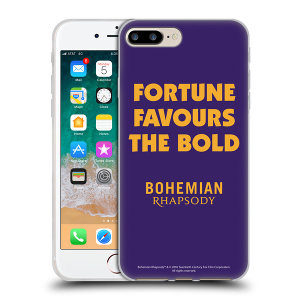 Queen Bohemian Rhapsody Fortune Quote Soft Gel Case for Apple iPhone 7 Plus / iPhone 8 Plus