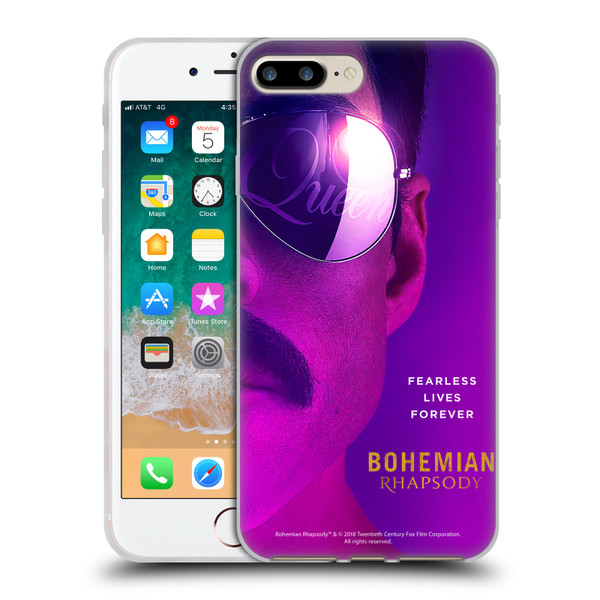 Queen Bohemian Rhapsody Movie Poster Soft Gel Case for Apple iPhone 7 Plus / iPhone 8 Plus
