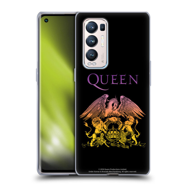 Queen Bohemian Rhapsody Logo Crest Soft Gel Case for OPPO Find X3 Neo / Reno5 Pro+ 5G