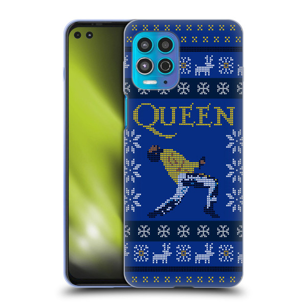 Queen Christmas Freddie Mercury Knitwork Soft Gel Case for Motorola Moto G100
