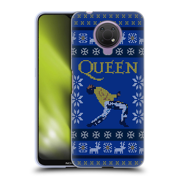 Queen Christmas Freddie Mercury Knitwork Soft Gel Case for Nokia G10