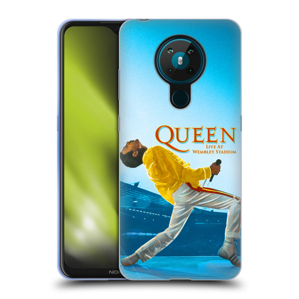 Queen Key Art Freddie Mercury Live At Wembley Soft Gel Case for Nokia 5.3