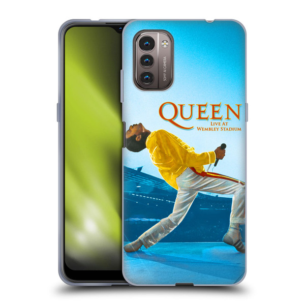 Queen Key Art Freddie Mercury Live At Wembley Soft Gel Case for Nokia G11 / G21