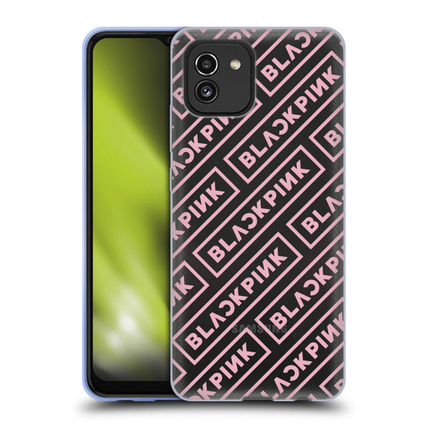 Blackpink The Album Logo Pattern Soft Gel Case for Samsung Galaxy A03 (2021)