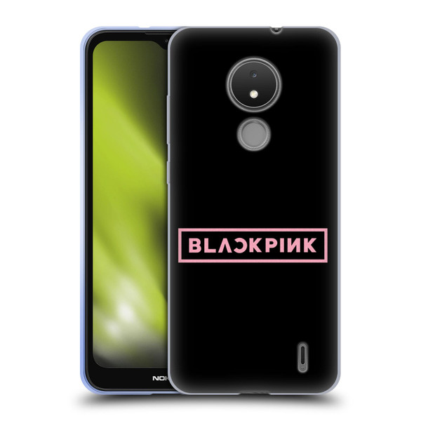 Blackpink The Album Pink Logo Soft Gel Case for Nokia C21