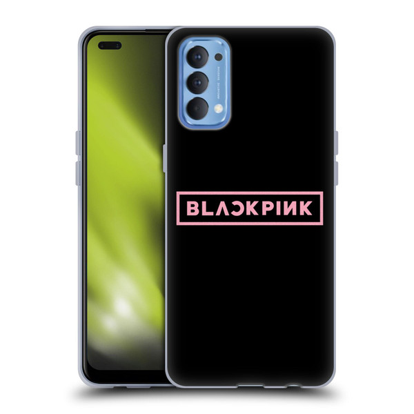 Blackpink The Album Pink Logo Soft Gel Case for OPPO Reno 4 5G