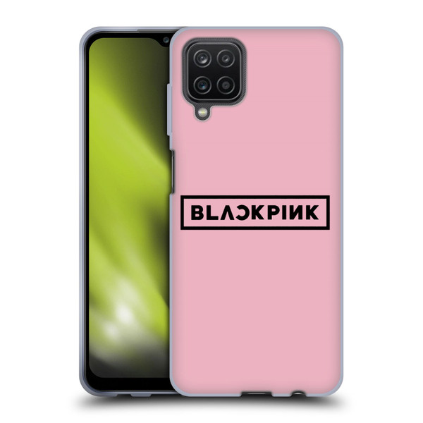 Blackpink The Album Black Logo Soft Gel Case for Samsung Galaxy A12 (2020)