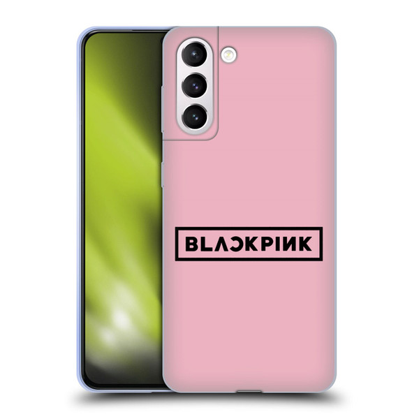Blackpink The Album Black Logo Soft Gel Case for Samsung Galaxy S21+ 5G